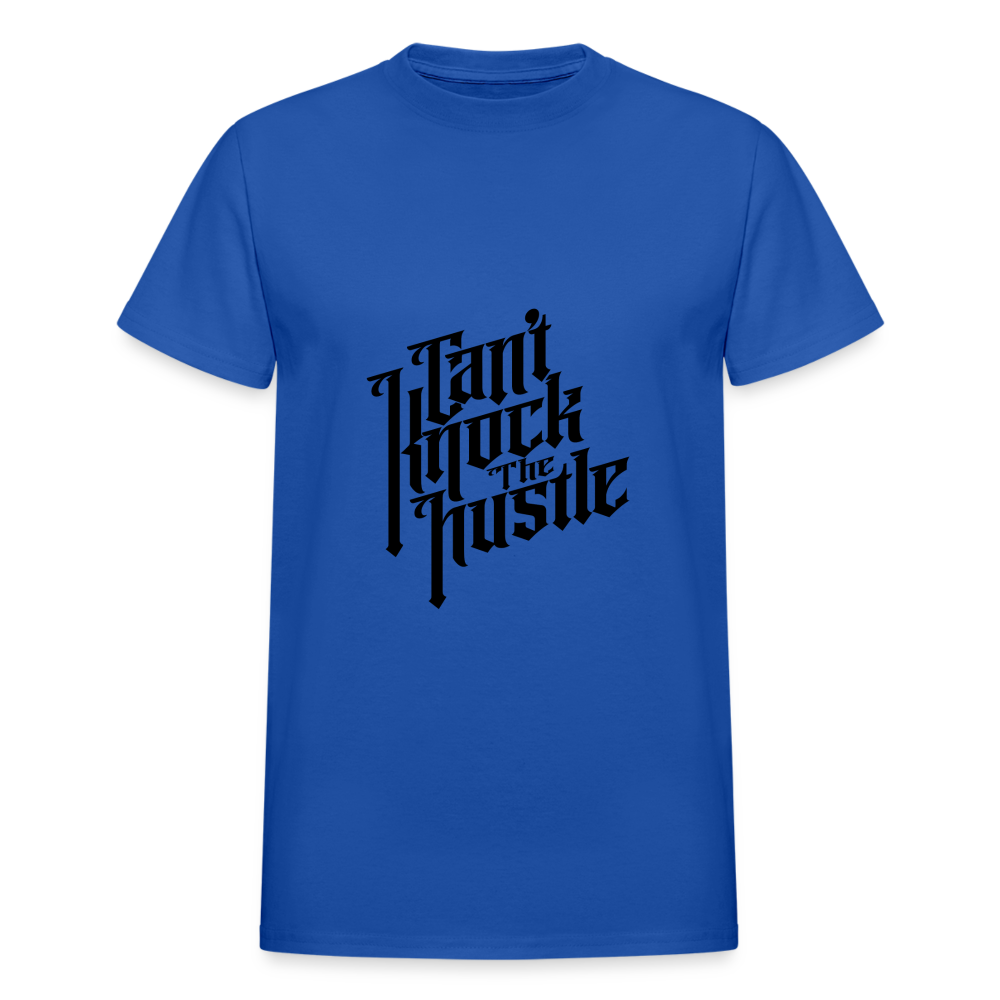"Cant Knock the Hustle" Gildan Ultra Cotton Adult T-Shirt - royal blue