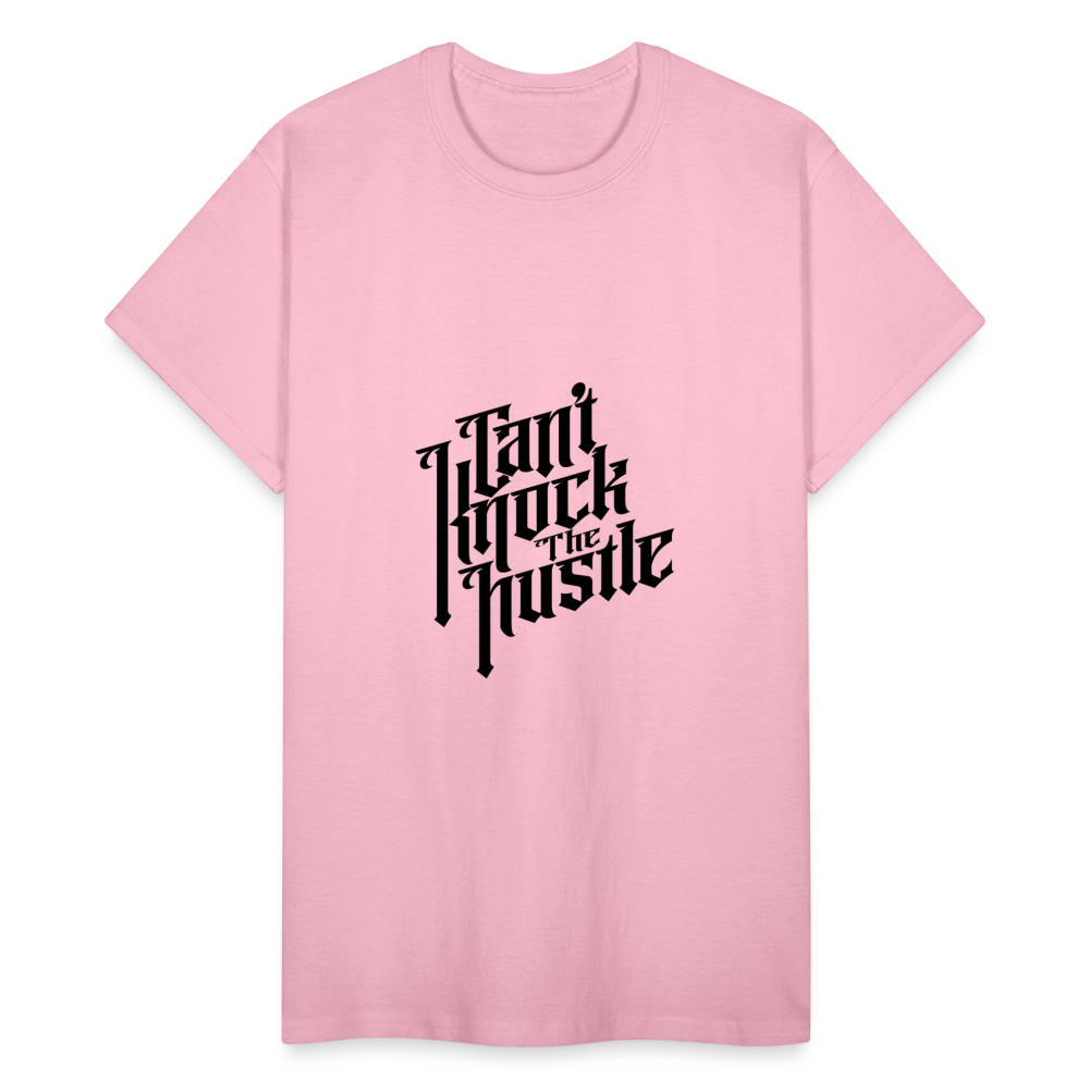 "Cant Knock the Hustle" Gildan Ultra Cotton Adult T-Shirt - light pink