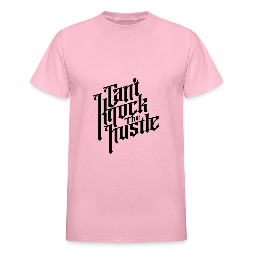 "Cant Knock the Hustle" Gildan Ultra Cotton Adult T-Shirt - light pink