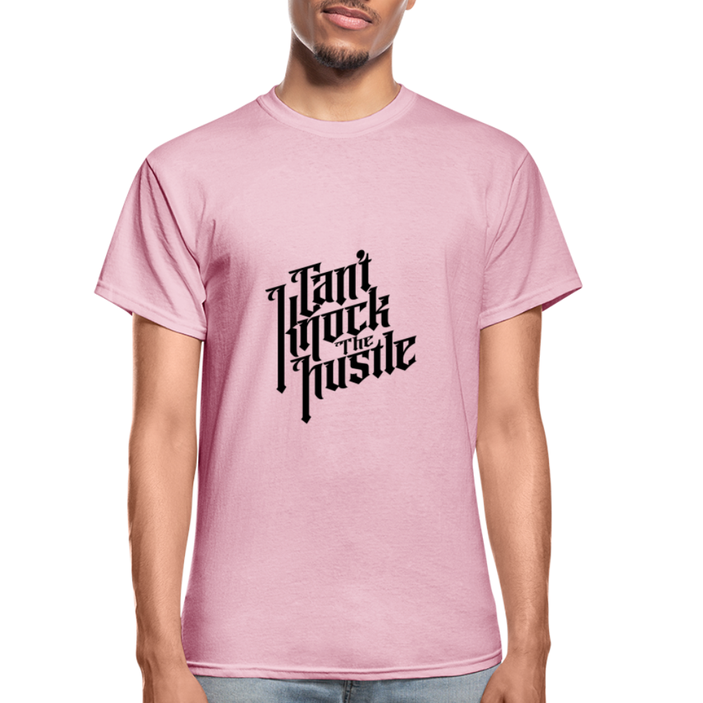 "Cant Knock the Hustle" Gildan Ultra Cotton Adult T-Shirt - light pink