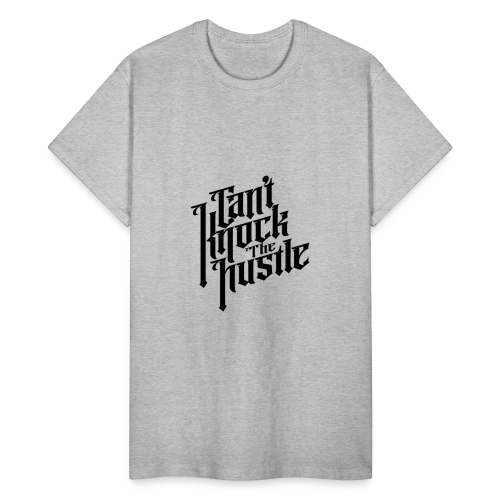 "Cant Knock the Hustle" Gildan Ultra Cotton Adult T-Shirt - heather gray