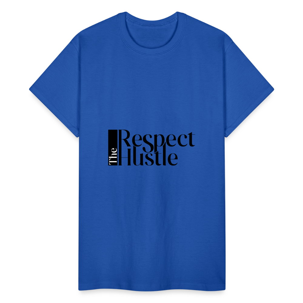 "Respect the Hustle" Gildan Ultra Cotton Adult T-Shirt - royal blue