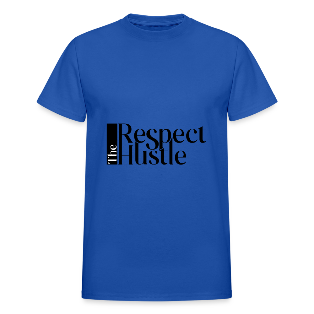 "Respect the Hustle" Gildan Ultra Cotton Adult T-Shirt - royal blue