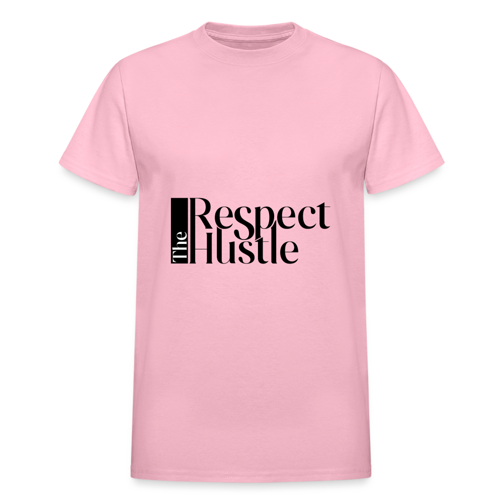 "Respect the Hustle" Gildan Ultra Cotton Adult T-Shirt - light pink