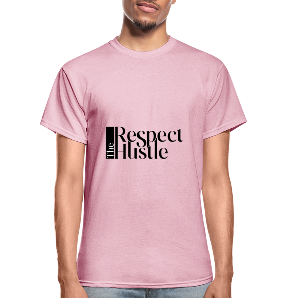 "Respect the Hustle" Gildan Ultra Cotton Adult T-Shirt - light pink