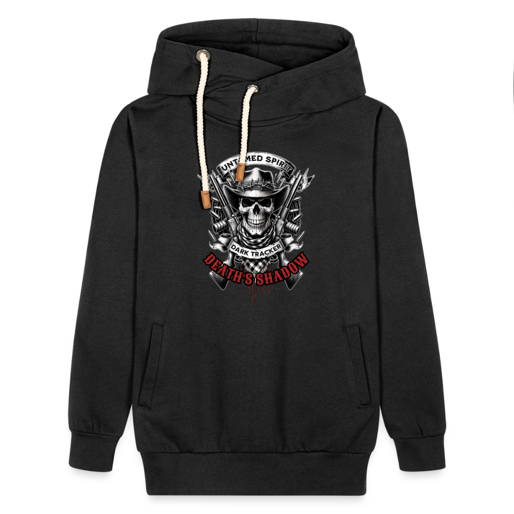 "Deaths Shadow" Shawl Collar Hoodie - black