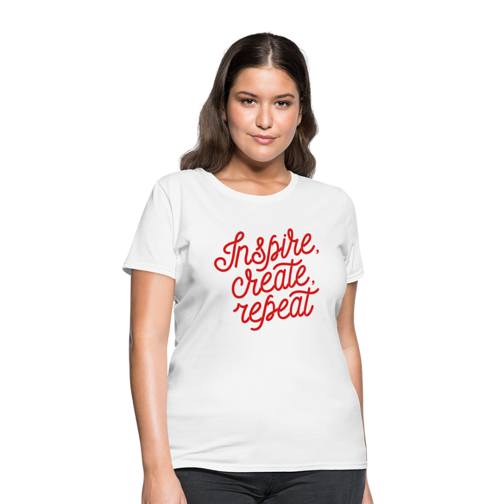 Women's T-Shirt/Inspire - white