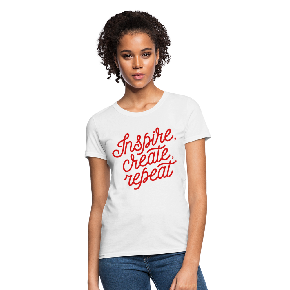 Women's T-Shirt/Inspire - white