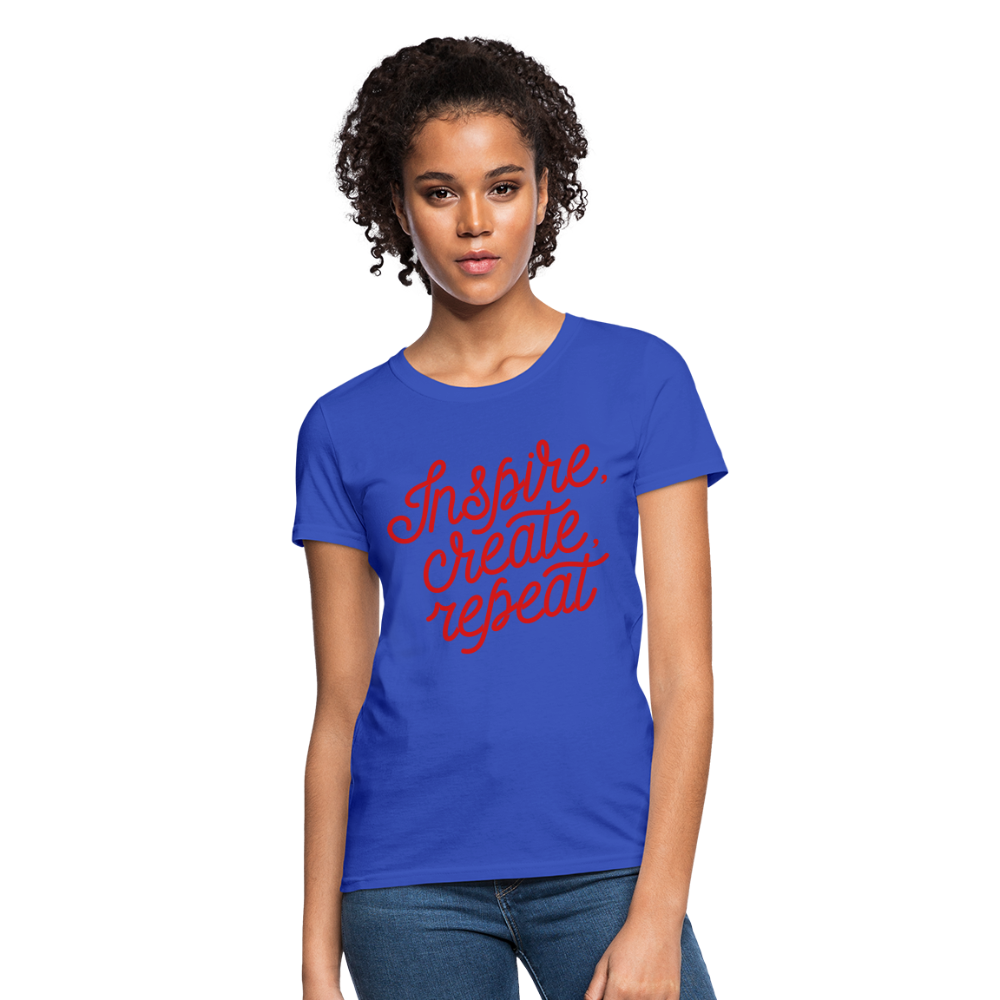 Women's T-Shirt/Inspire - royal blue