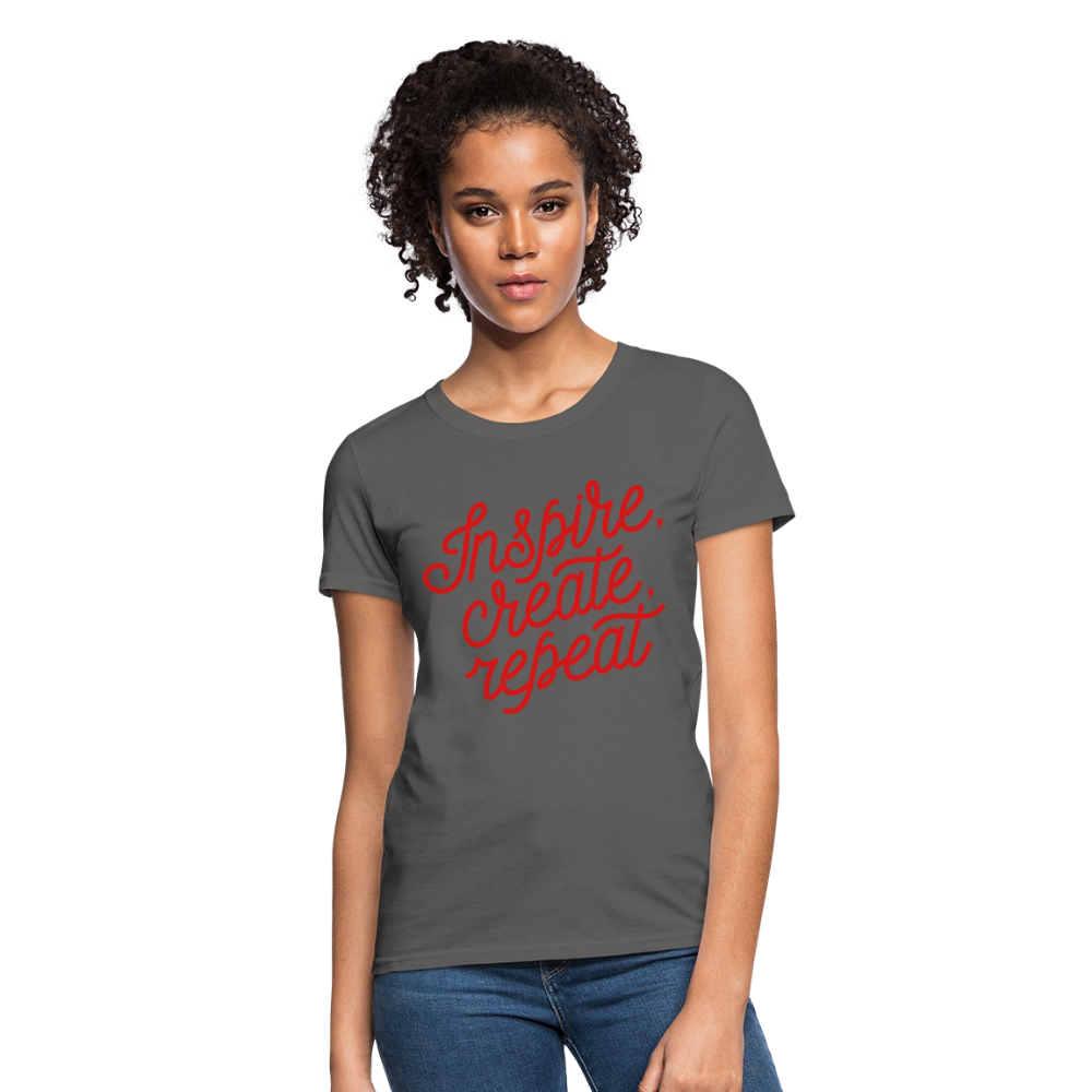 Women's T-Shirt/Inspire - charcoal