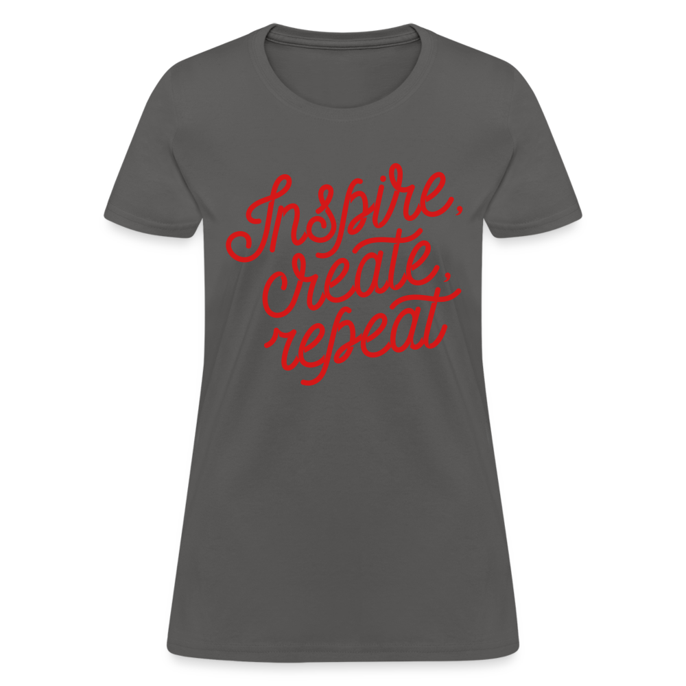 Women's T-Shirt/Inspire - charcoal