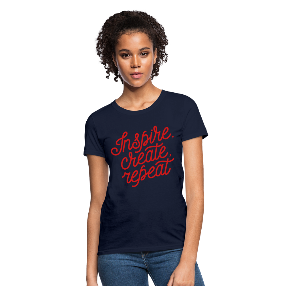 Women's T-Shirt/Inspire - navy