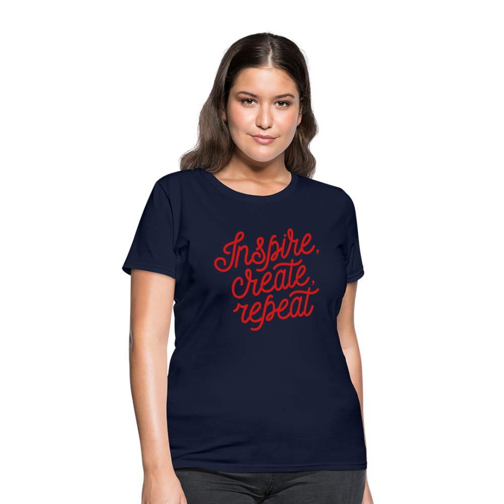 Women's T-Shirt/Inspire - navy