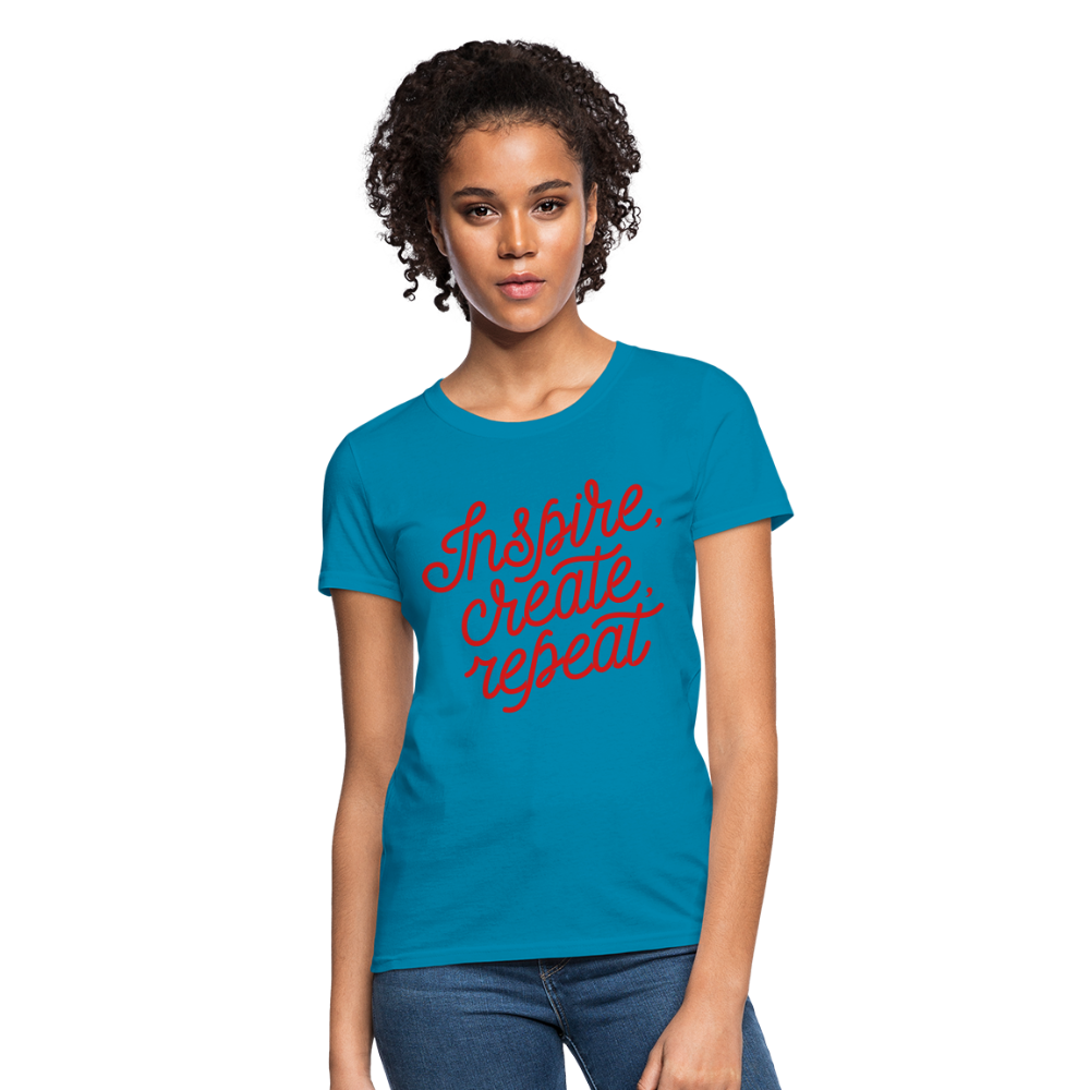 Women's T-Shirt/Inspire - turquoise