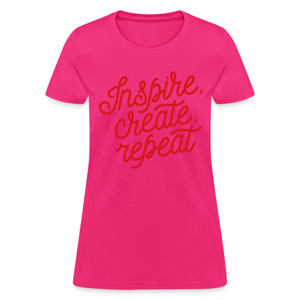 Women's T-Shirt/Inspire - fuchsia