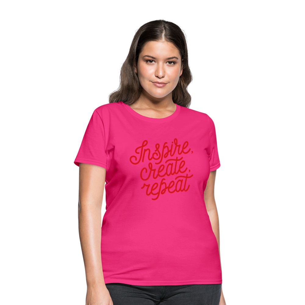 Women's T-Shirt/Inspire - fuchsia