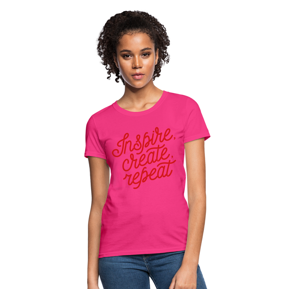 Women's T-Shirt/Inspire - fuchsia