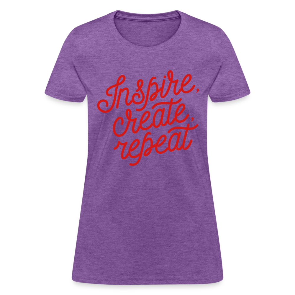 Women's T-Shirt/Inspire - purple heather