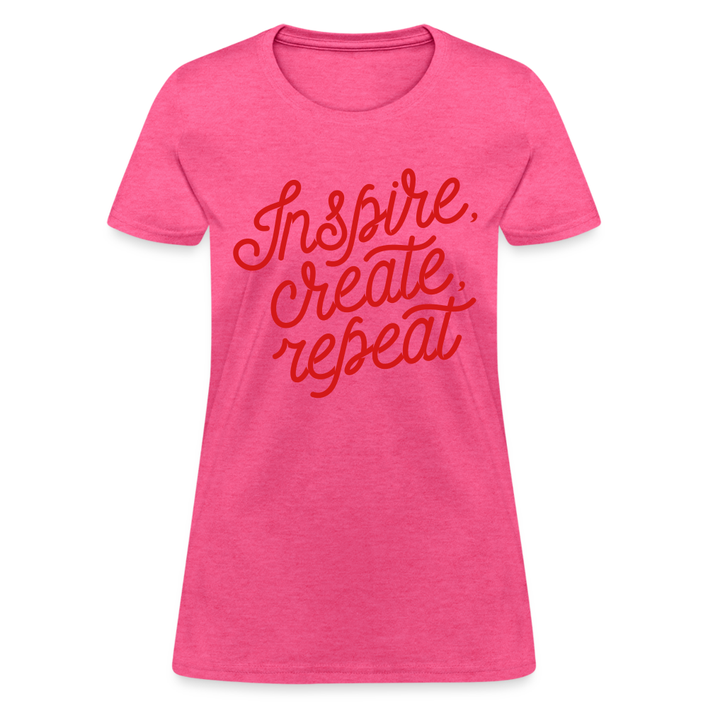 Women's T-Shirt/Inspire - heather pink