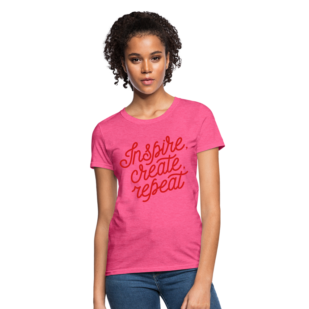 Women's T-Shirt/Inspire - heather pink