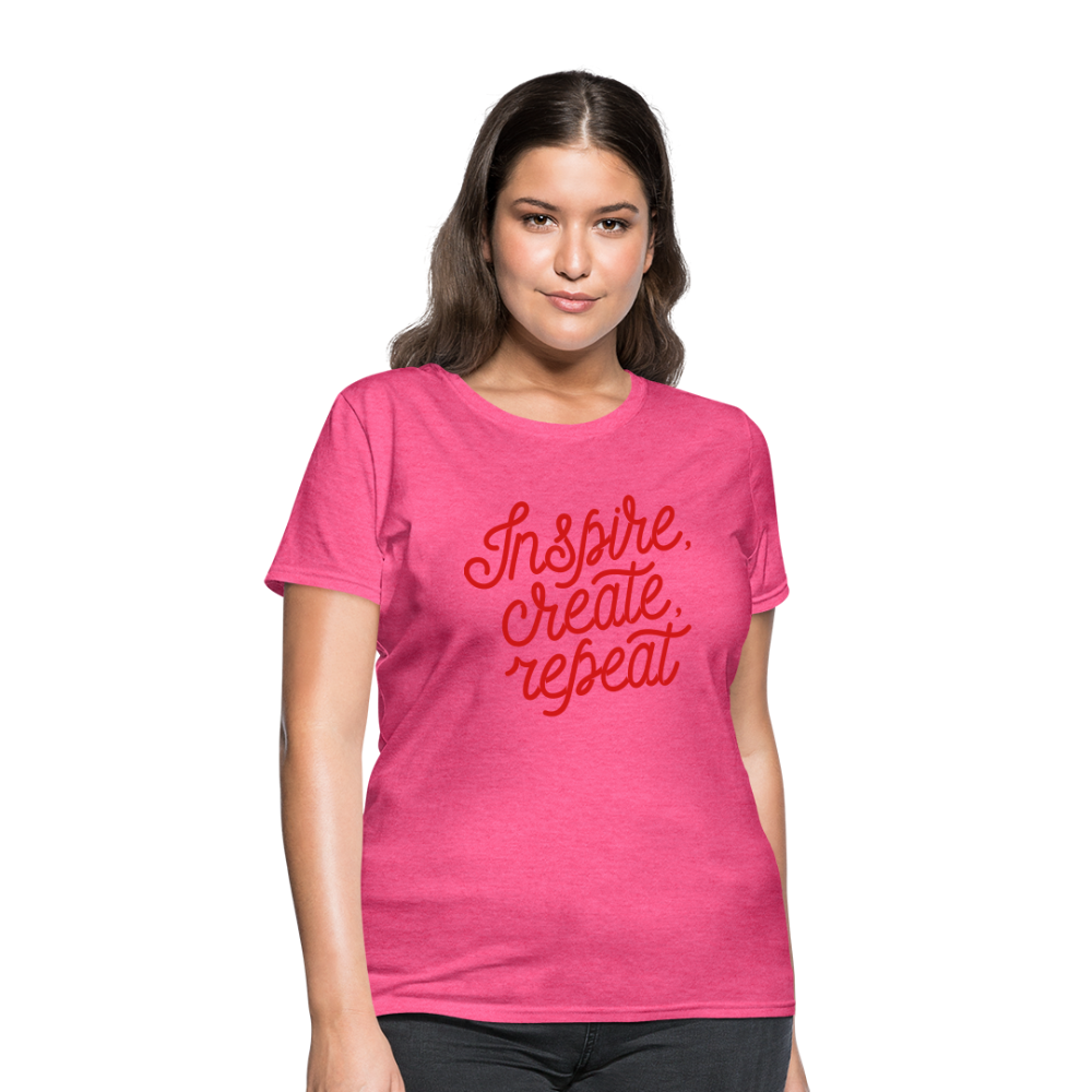 Women's T-Shirt/Inspire - heather pink