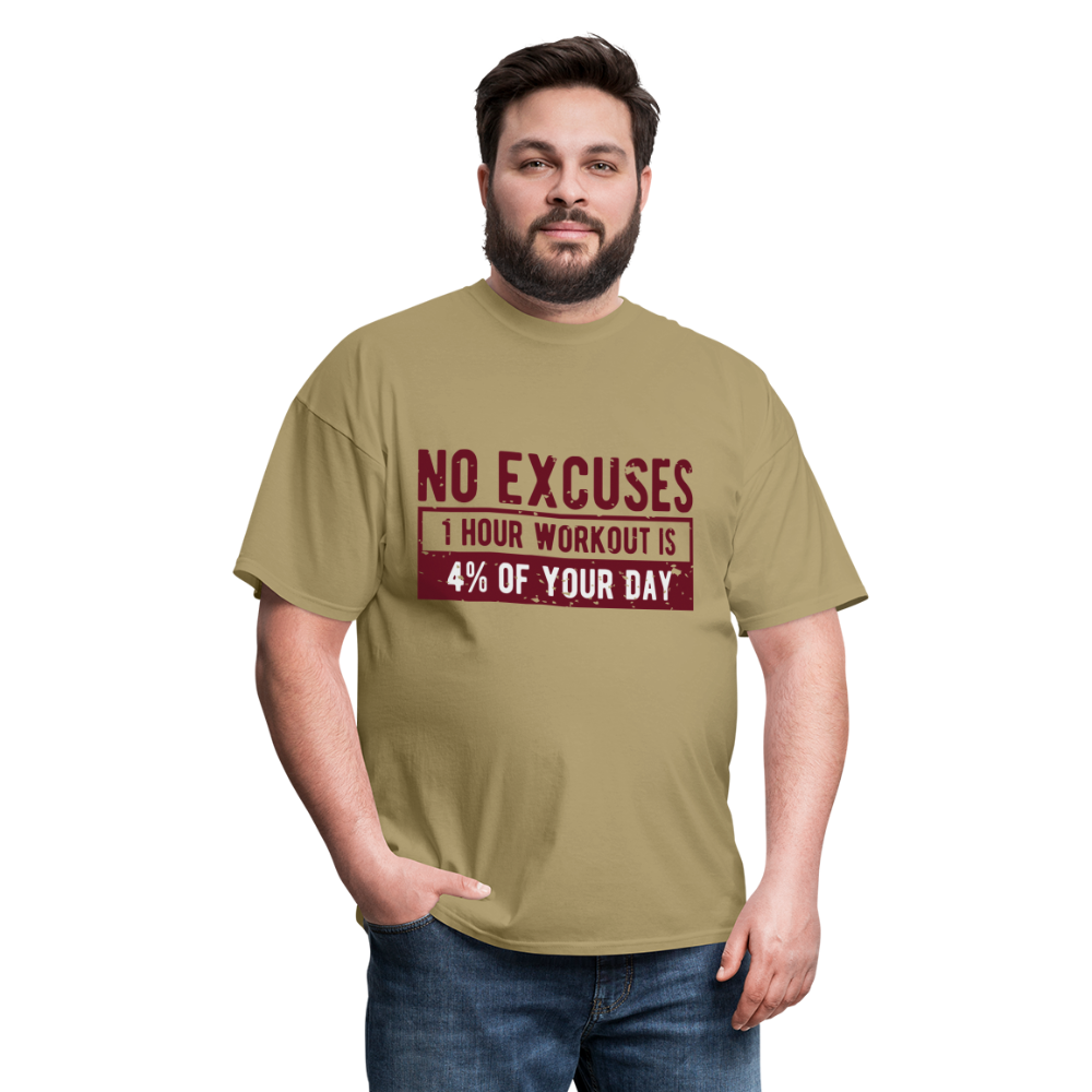 Unisex Classic T-Shirt/ No Excuses - khaki