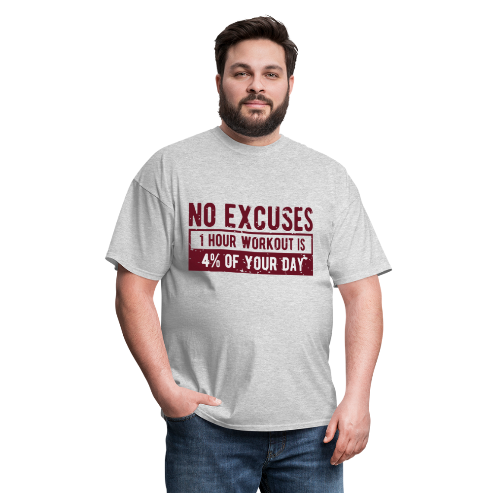 Unisex Classic T-Shirt/ No Excuses - heather gray