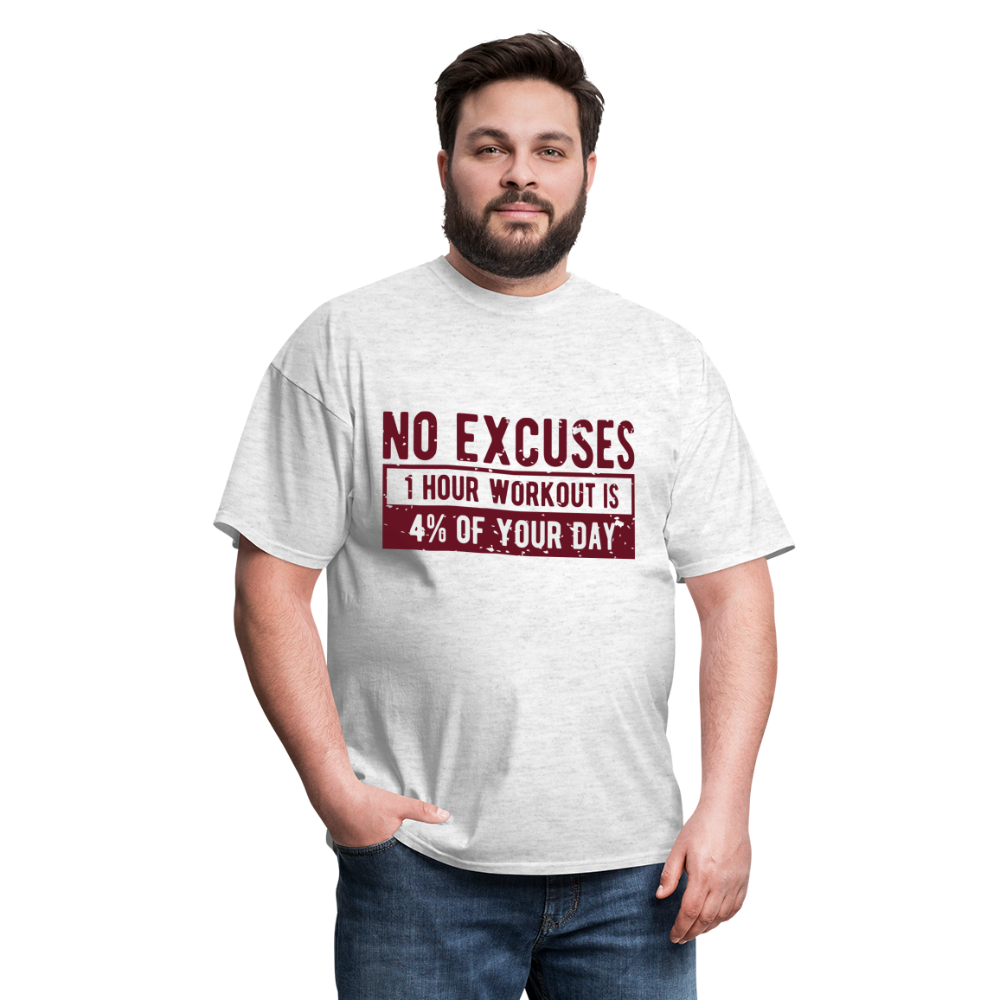 Unisex Classic T-Shirt/ No Excuses - light heather gray