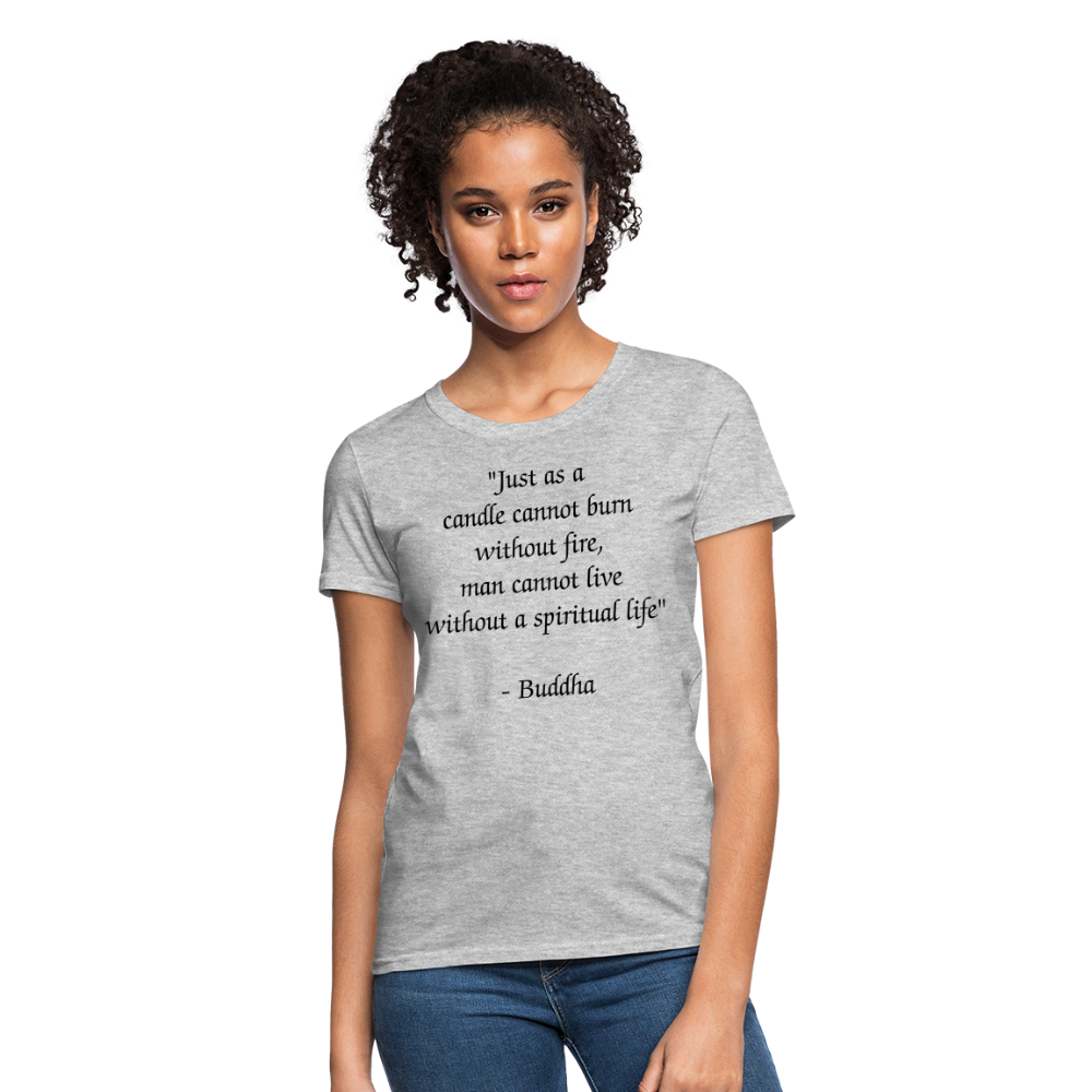 Women's T-Shirt/ Spiritual 1 - heather gray