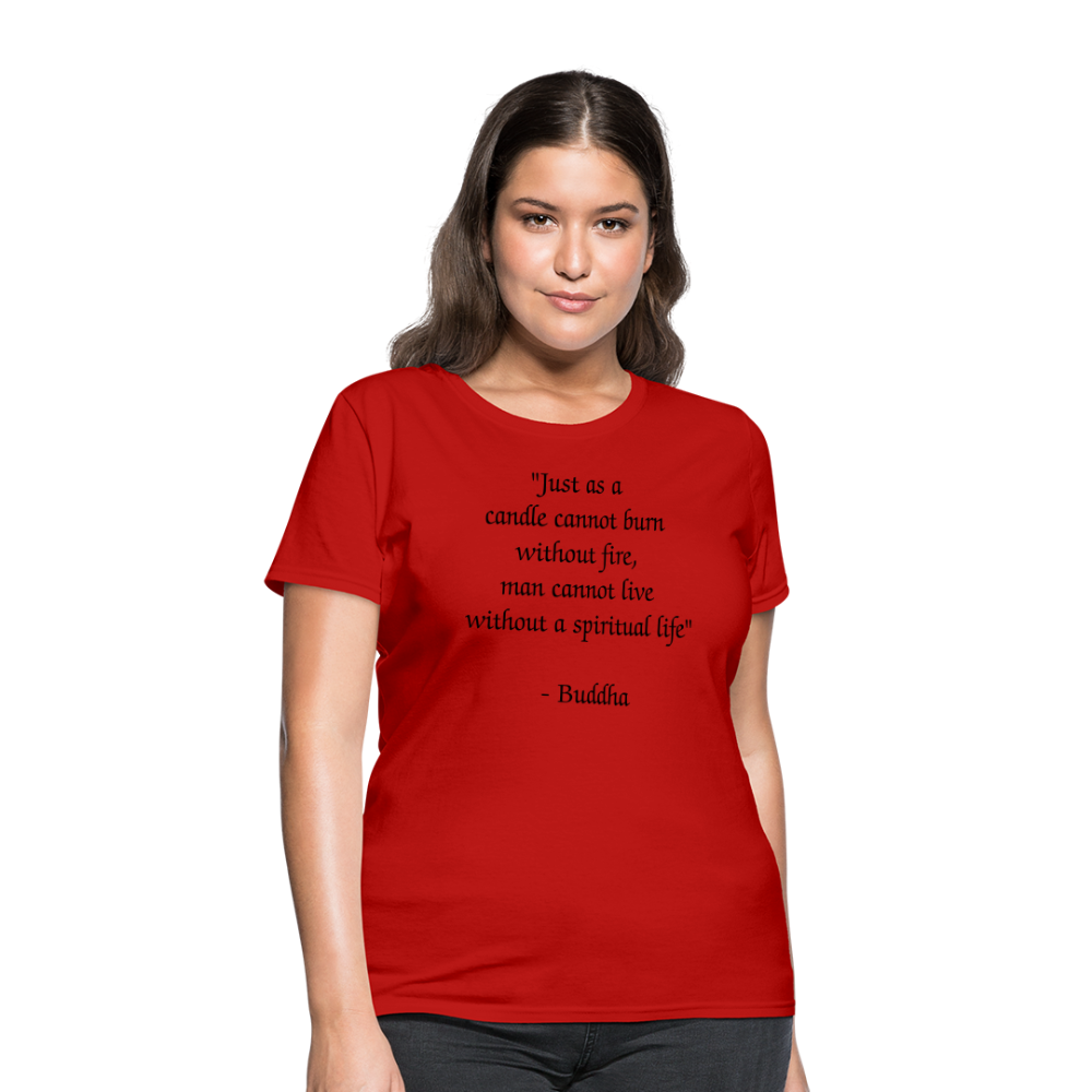 Women's T-Shirt/ Spiritual 1 - red