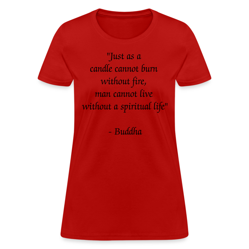 Women's T-Shirt/ Spiritual 1 - red