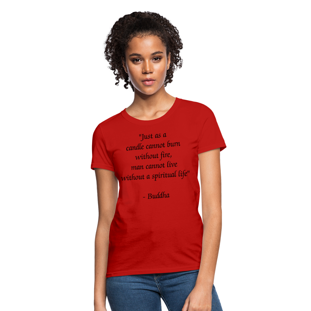 Women's T-Shirt/ Spiritual 1 - red