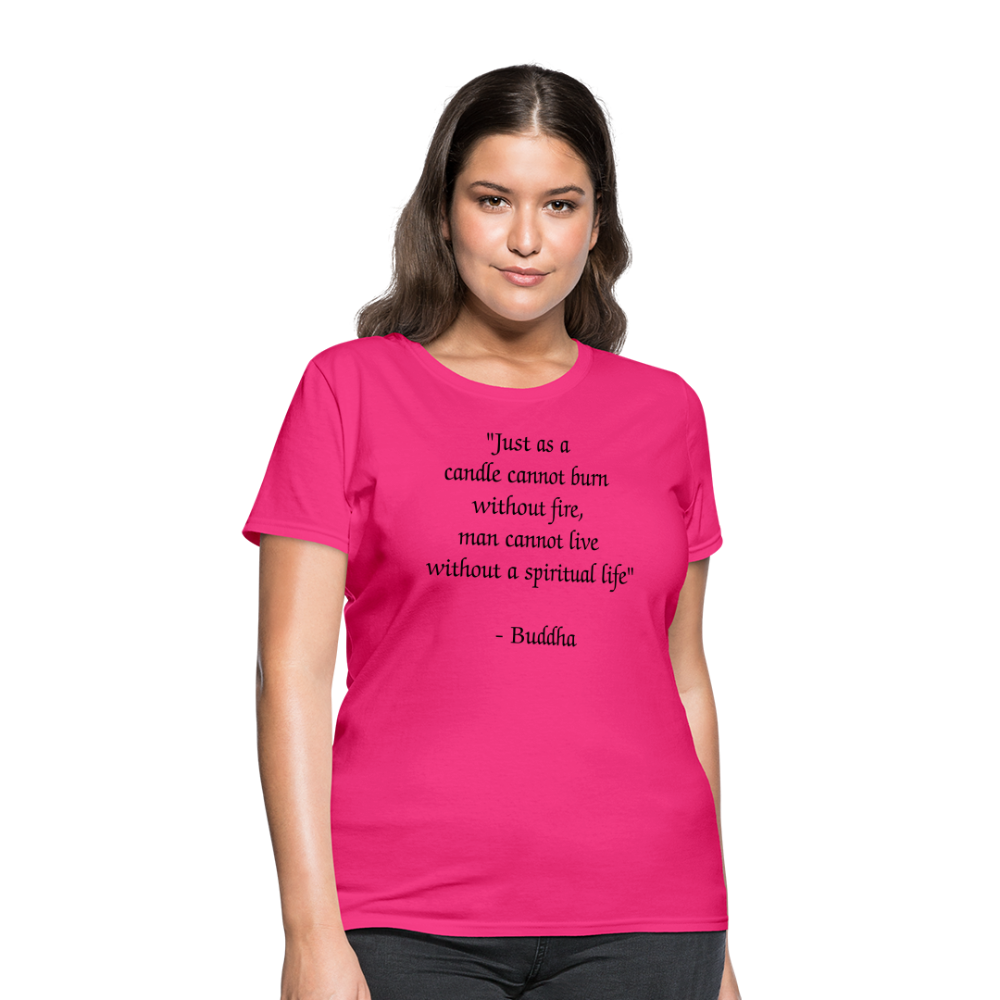 Women's T-Shirt/ Spiritual 1 - fuchsia