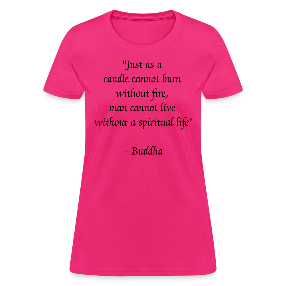 Women's T-Shirt/ Spiritual 1 - fuchsia