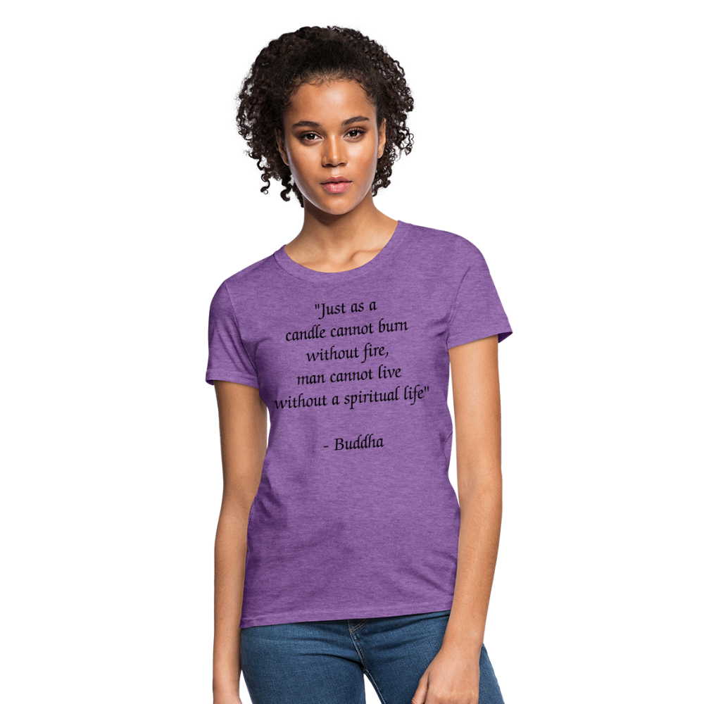 Women's T-Shirt/ Spiritual 1 - purple heather