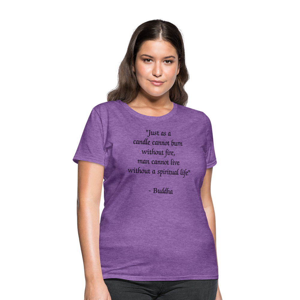 Women's T-Shirt/ Spiritual 1 - purple heather