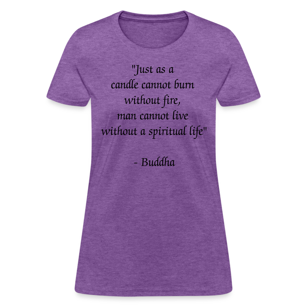 Women's T-Shirt/ Spiritual 1 - purple heather