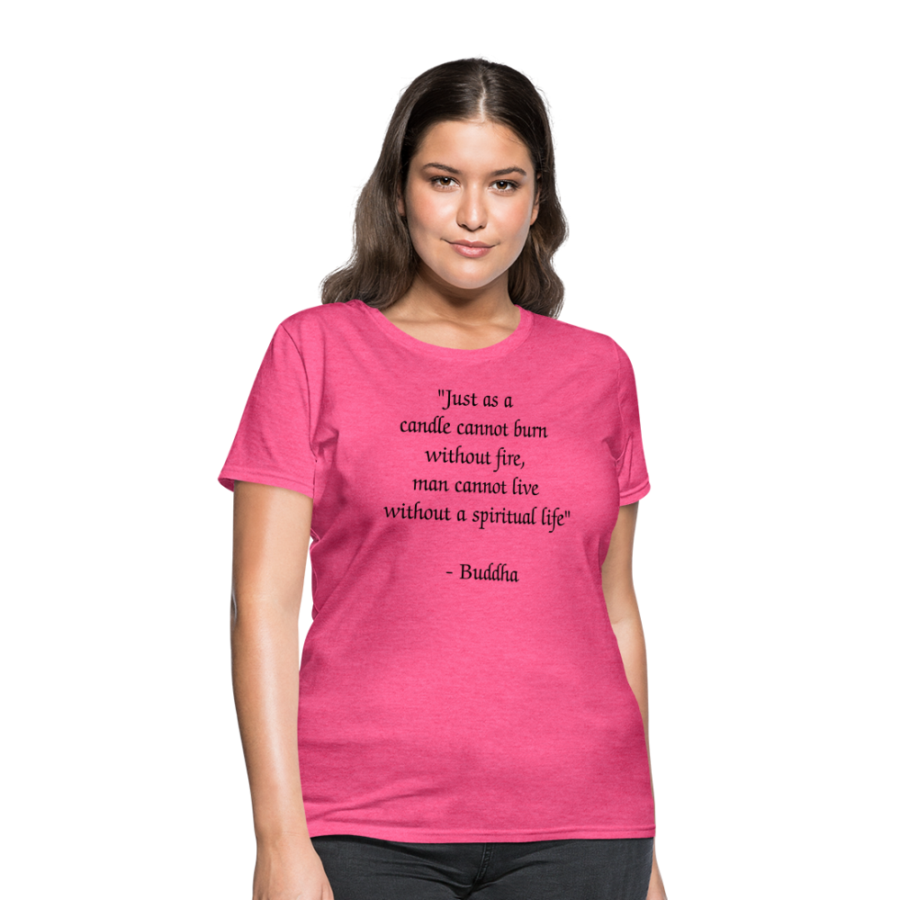 Women's T-Shirt/ Spiritual 1 - heather pink