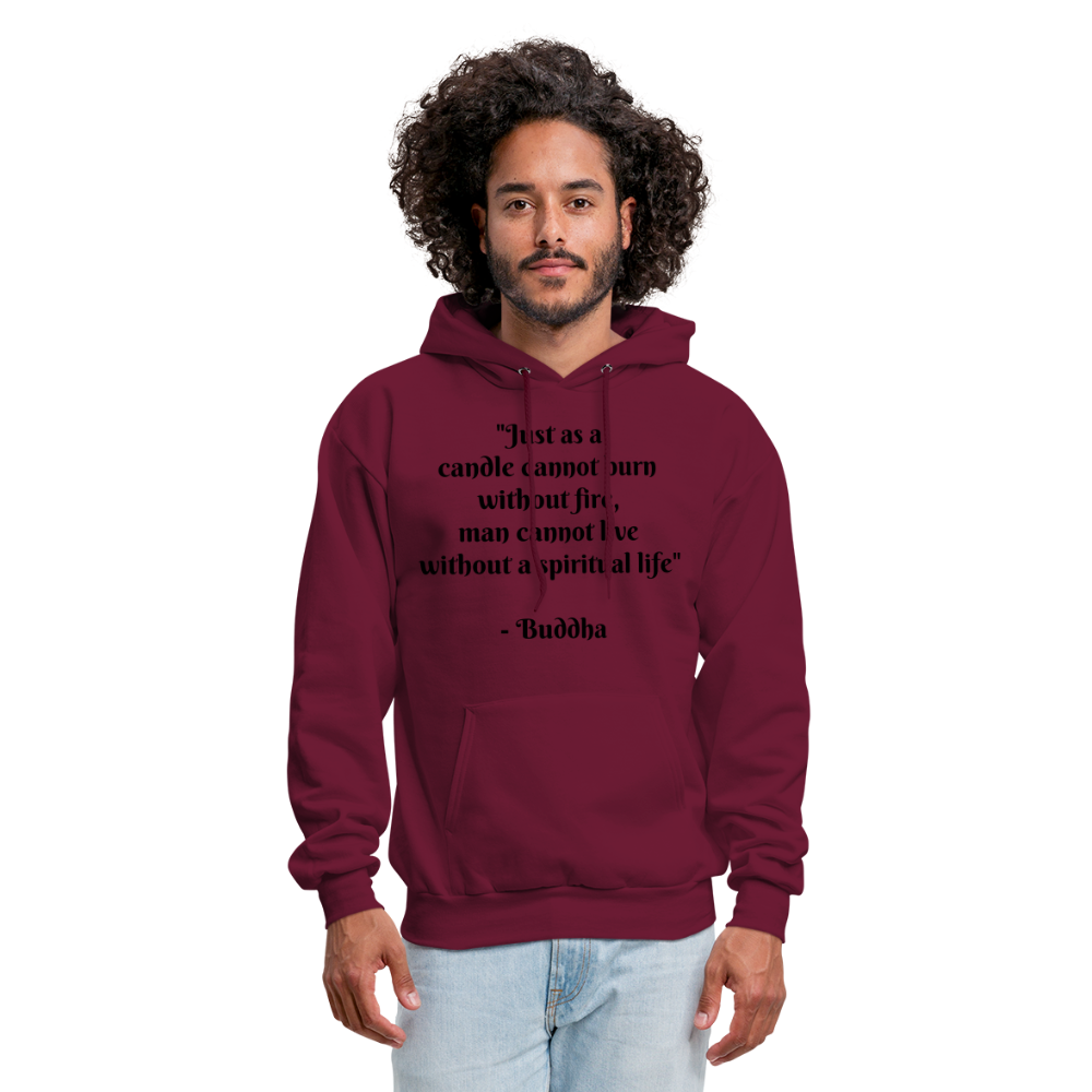 Men's Hoodie/ Spiritual 1 - burgundy