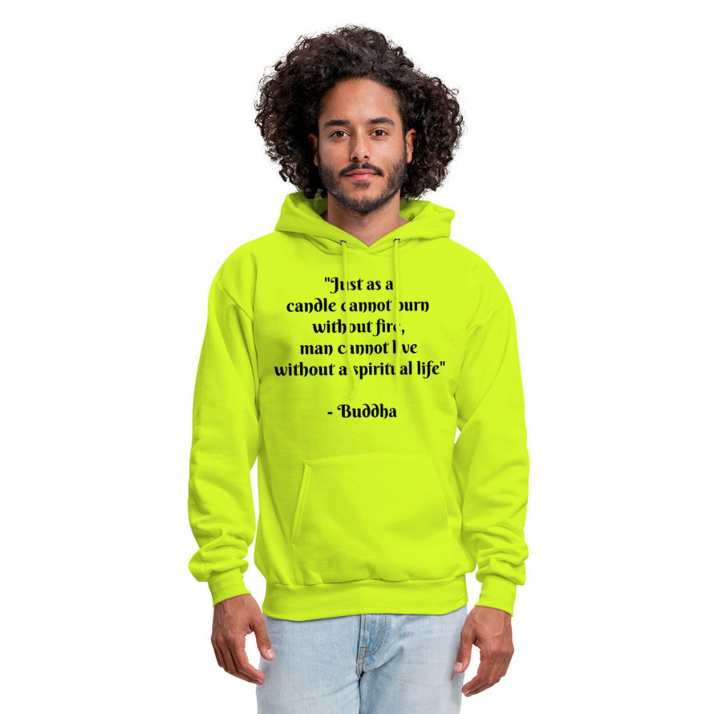 Men's Hoodie/ Spiritual 1 - safety green