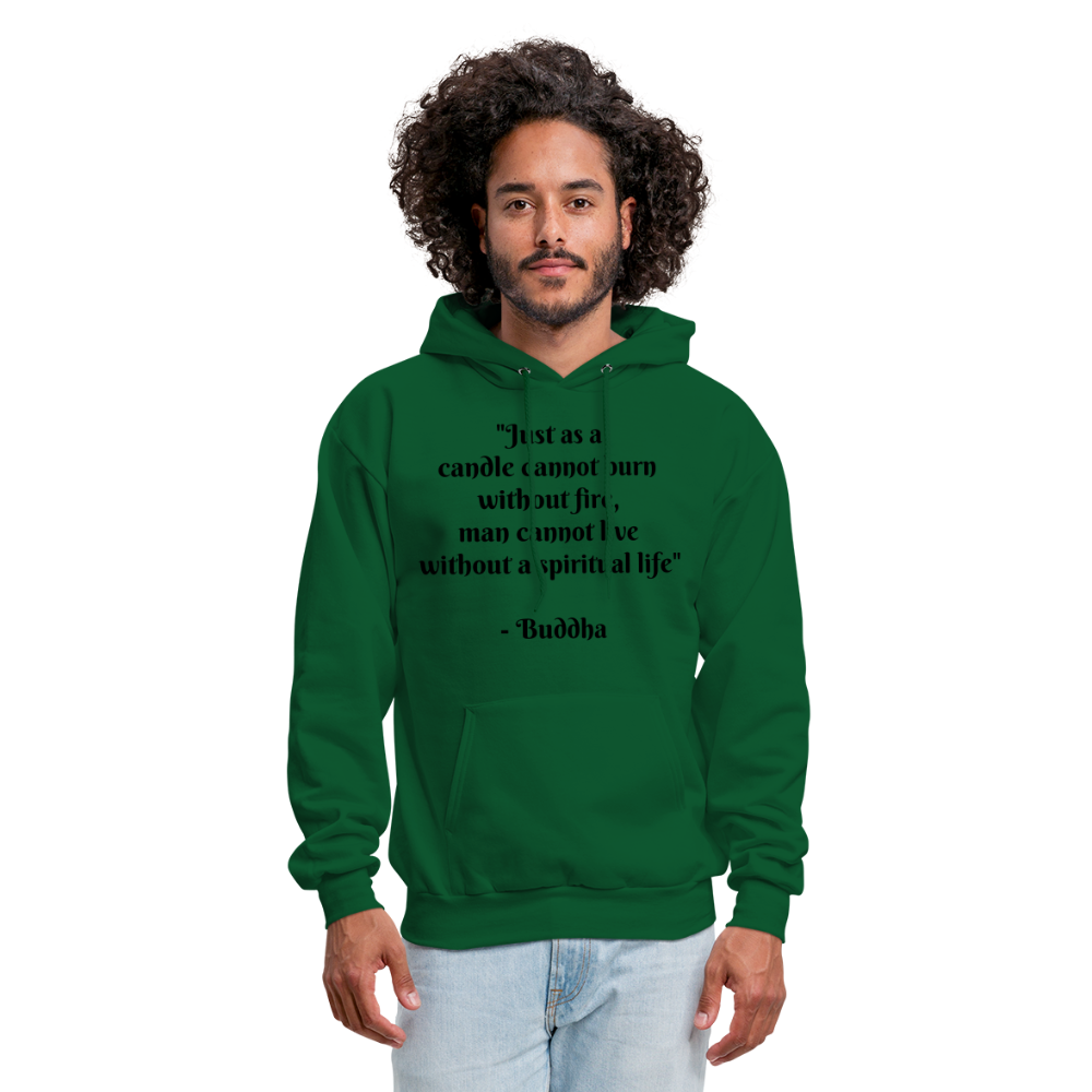 Men's Hoodie/ Spiritual 1 - forest green