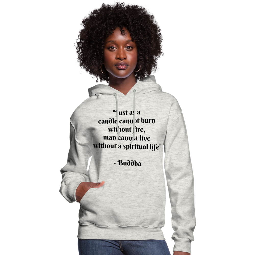 Women's Hoodie/ Spiritual 1 - heather oatmeal