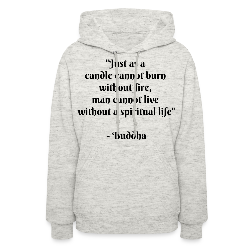 Women's Hoodie/ Spiritual 1 - heather oatmeal