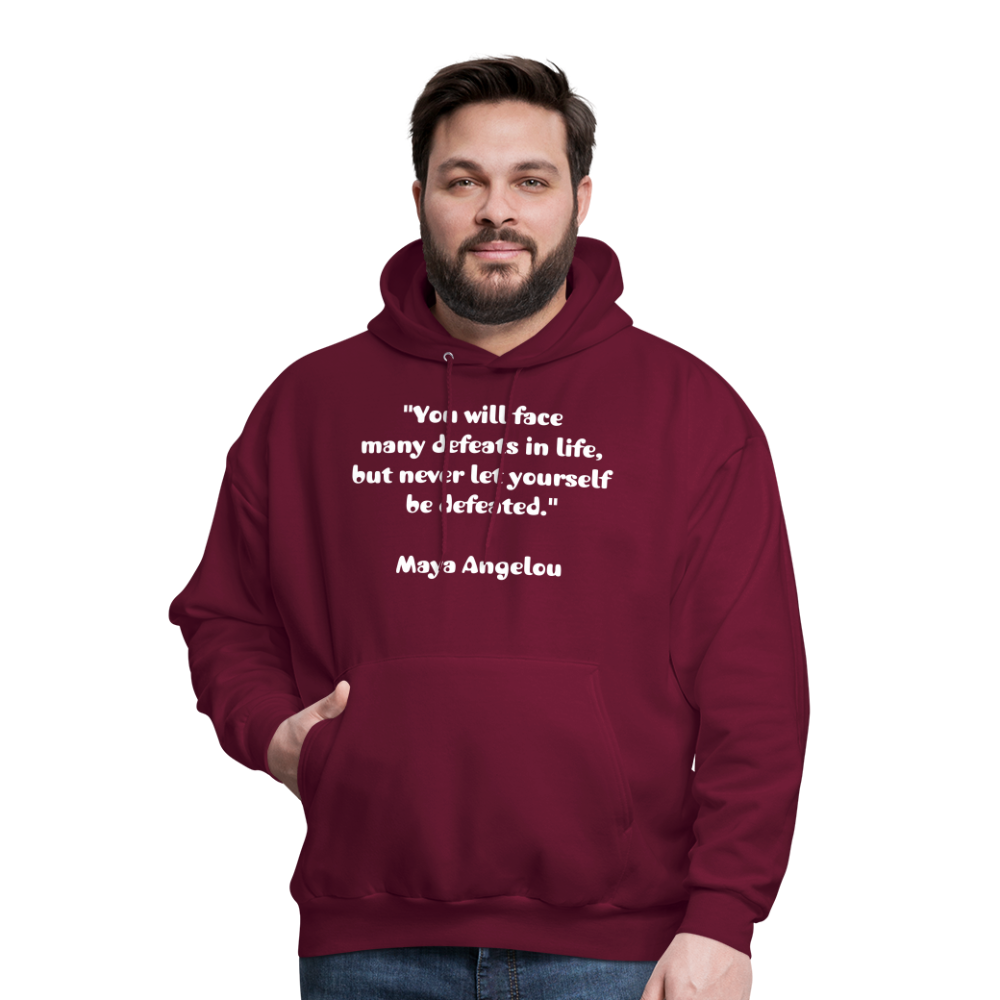 Men's Hoodie/ Spiritual 3 - burgundy