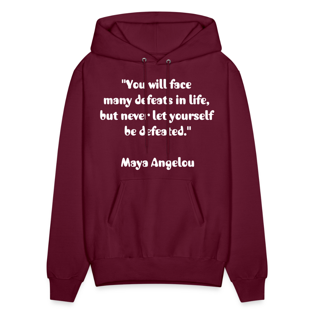 Men's Hoodie/ Spiritual 3 - burgundy