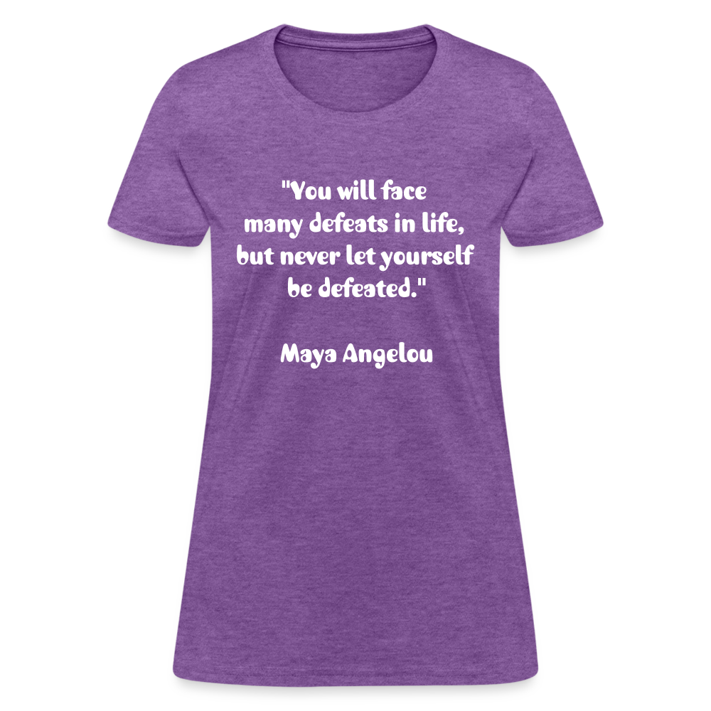 Women's T-Shirt/ Spiritual 3 - purple heather