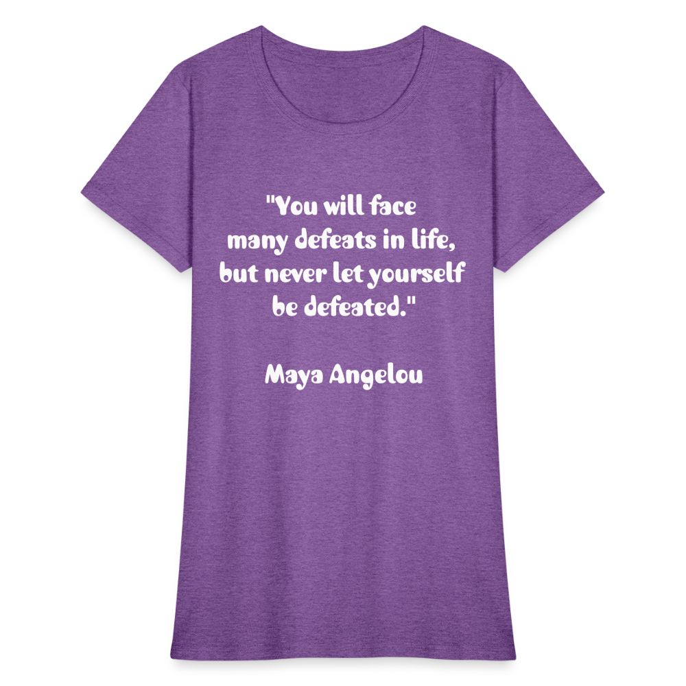 Women's T-Shirt/ Spiritual 3 - purple heather