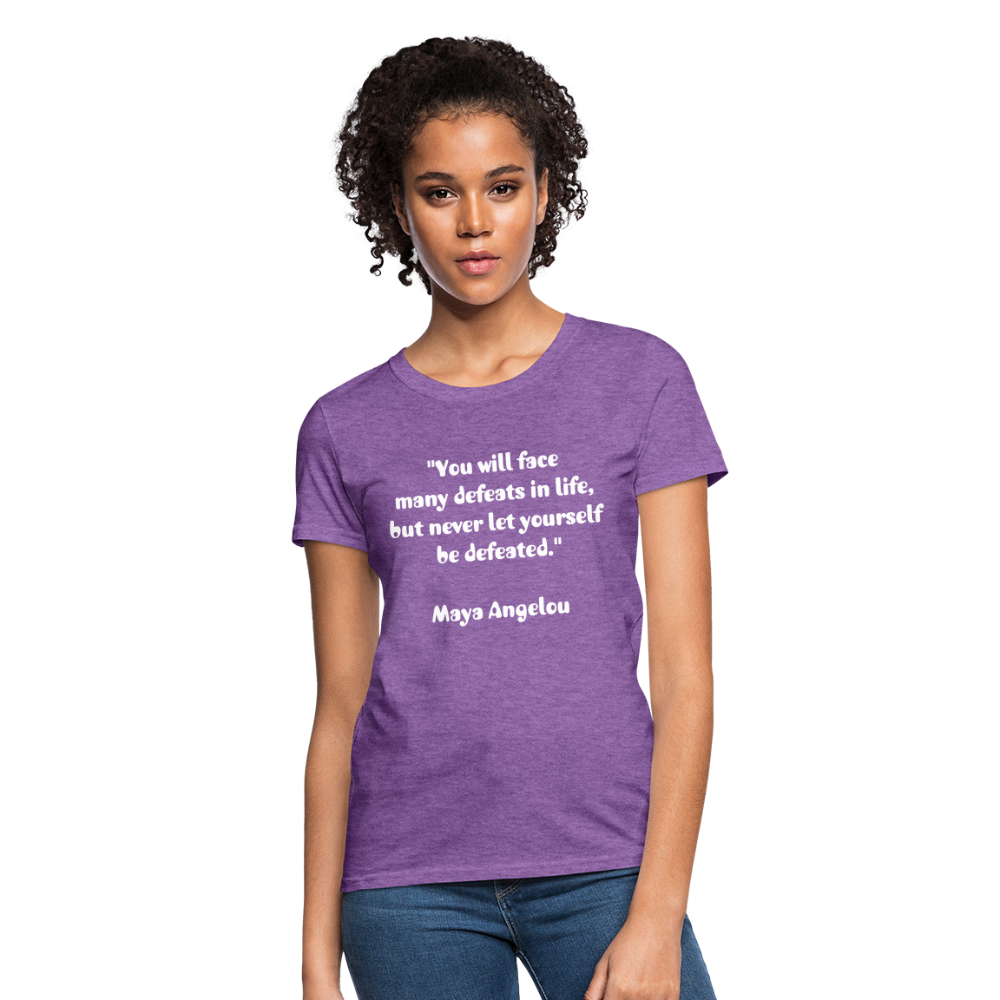 Women's T-Shirt/ Spiritual 3 - purple heather