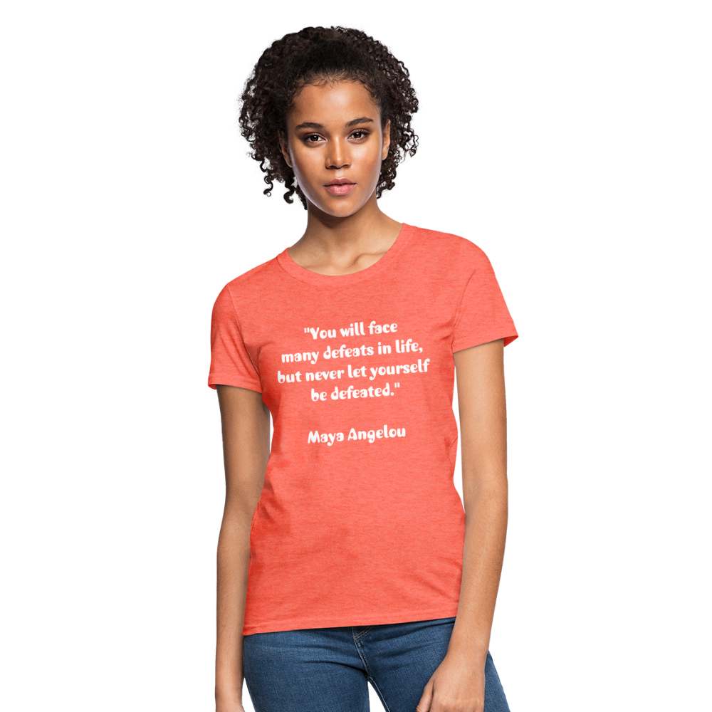 Women's T-Shirt/ Spiritual 3 - heather coral