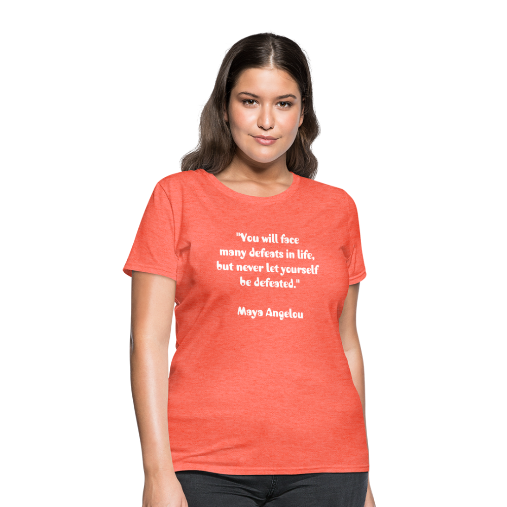 Women's T-Shirt/ Spiritual 3 - heather coral